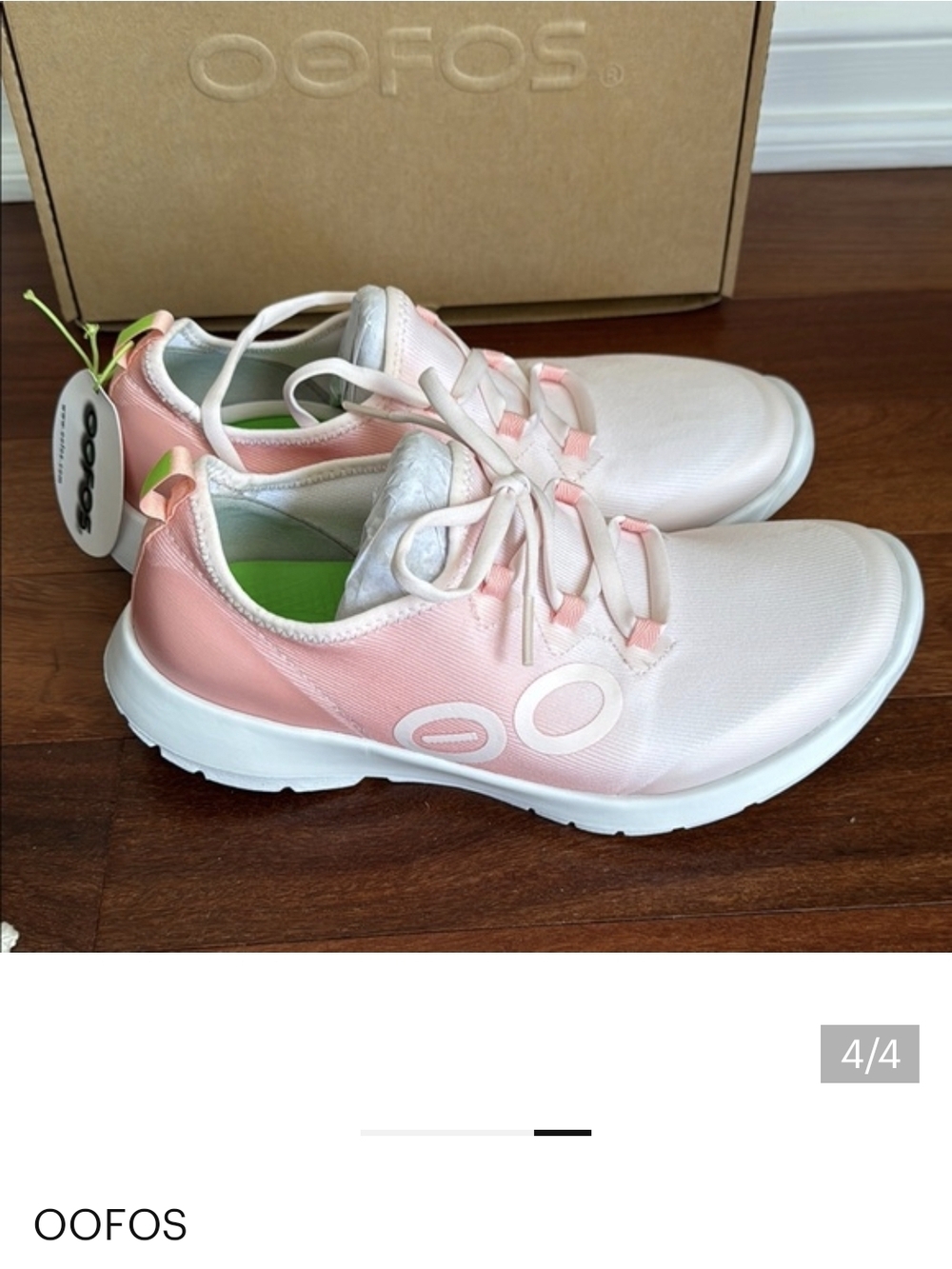 OOFOS Women’s Pink Gradient Athletic Sneakers